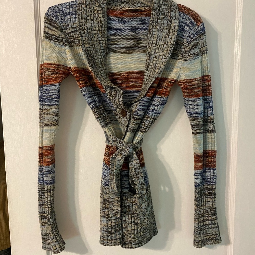 VINTAGE Striped Multicolor Women's Sweater 1970s